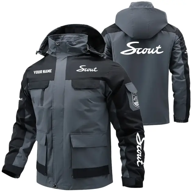 Scout Exclusive Water Resistant Outdoor Jacket Detachable Hood OUFAV203A0819STZ - Scout Jacket