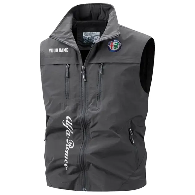 Alfa Romeo Exclusive Multi-Pocket Sleeveless Vest OUFAV2100819AFZ - Alfa Romeo Vest