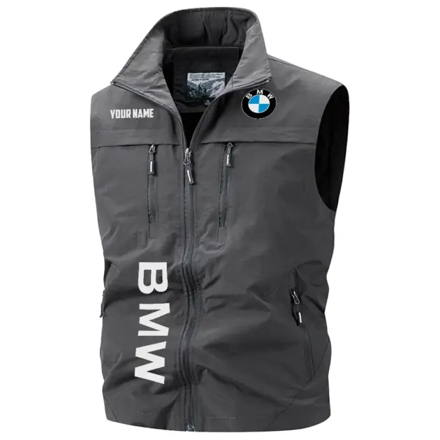 BMW Exclusive Multi-Pocket Sleeveless Vest OUFAV2100819BMWZ - BMW Vest