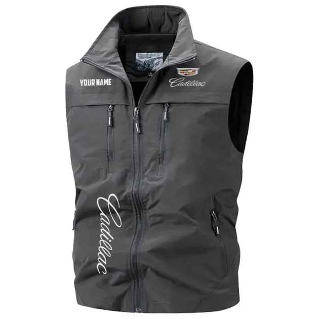 Cadillac Exclusive Multi-Pocket Sleeveless Vest OUFAV2100819CDZ - Cadillac Vest