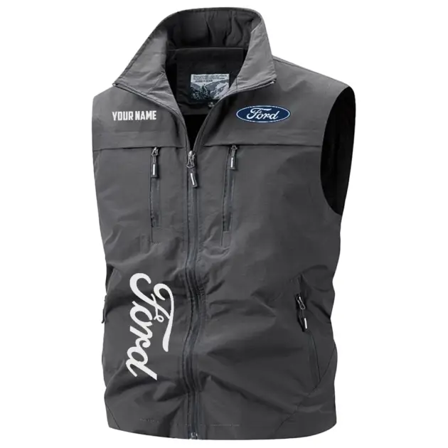 Ford Exclusive Multi-Pocket Sleeveless Vest OUFAV2100819F1Z - Ford Vest