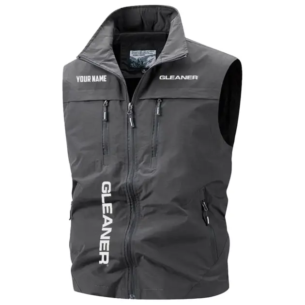 Gleaner Exclusive Multi-Pocket Sleeveless Vest OUFAV2100819GLZ - Gleaner Vest