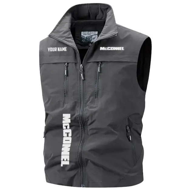 McConnel Exclusive Multi-Pocket Sleeveless Vest OUFAV2100819MEZ - McConnel Vest