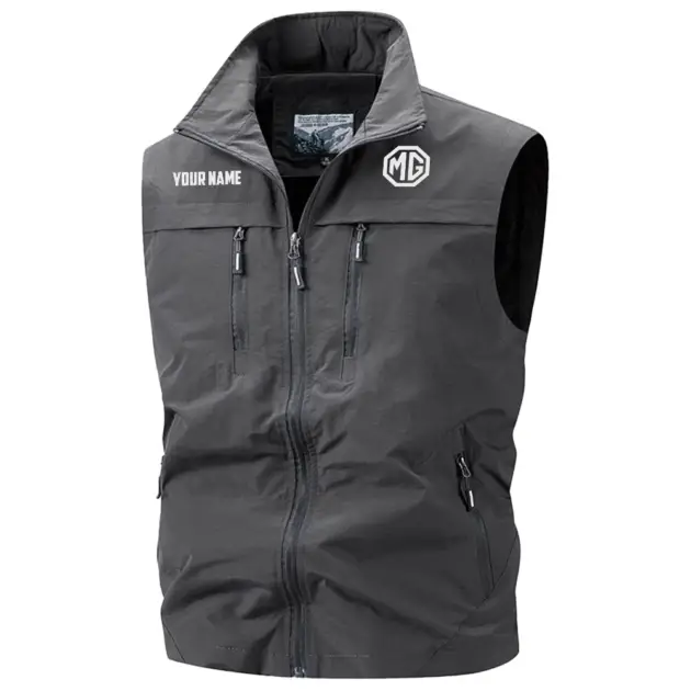 MG Cars Exclusive Multi-Pocket Sleeveless Vest OUFAV2100819MGZ - MG Cars Vest