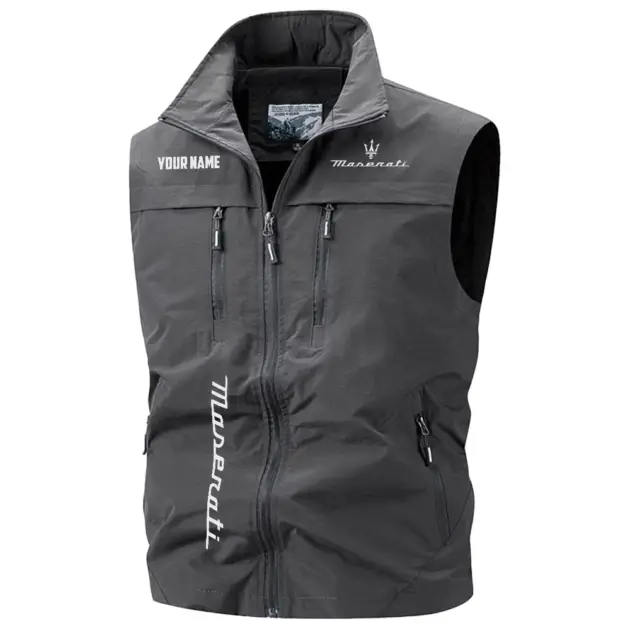 Maserati Exclusive Multi-Pocket Sleeveless Vest OUFAV2100819MSRZ - Maserati Vest