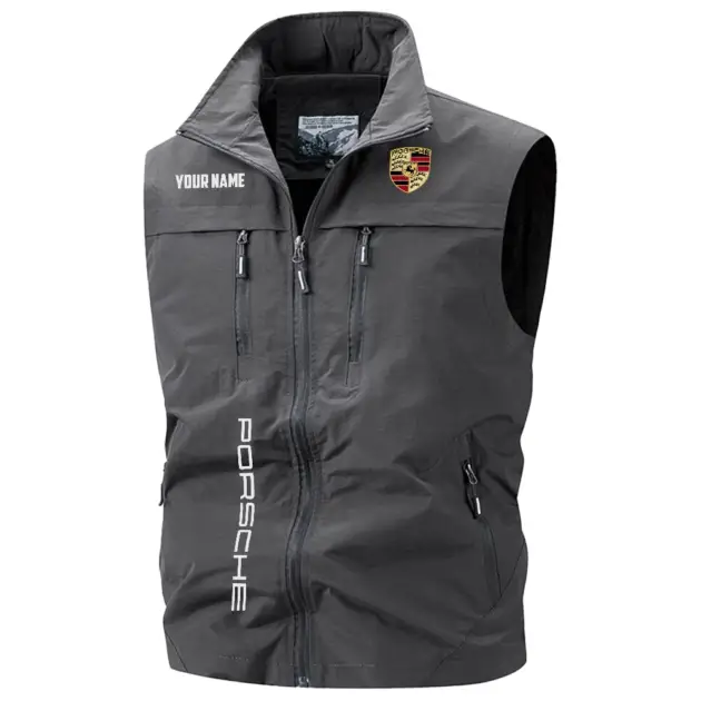 Porsche Exclusive Multi-Pocket Sleeveless Vest OUFAV2100819POSZ - Porsche Vest