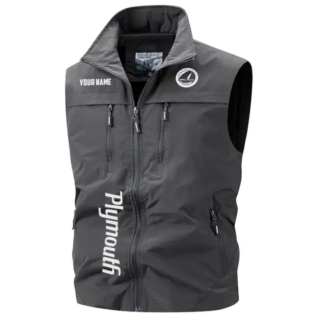 Plymouth Exclusive Multi-Pocket Sleeveless Vest OUFAV2100819PYZ - Plymouth Vest