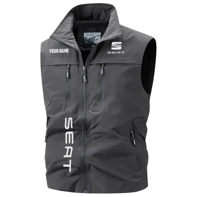 SEAT Cars Exclusive Multi-Pocket Sleeveless Vest OUFAV2100819SETZ - SEAT Cars Vest