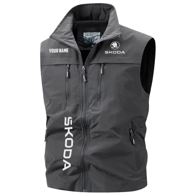 Skoda Exclusive Multi-Pocket Sleeveless Vest OUFAV2100819SKOZ - Skoda Vest