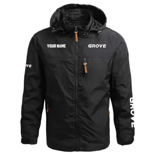 Grove Exclusive Waterproof Outdoor Jacket Detachable Hood OUFAWOJC0819GVZ - Grove Jacket