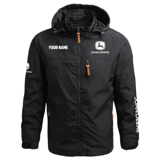 John Deere Exclusive Waterproof Outdoor Jacket Detachable Hood OUFAWOJC0819JDZ - John Deere Jacket