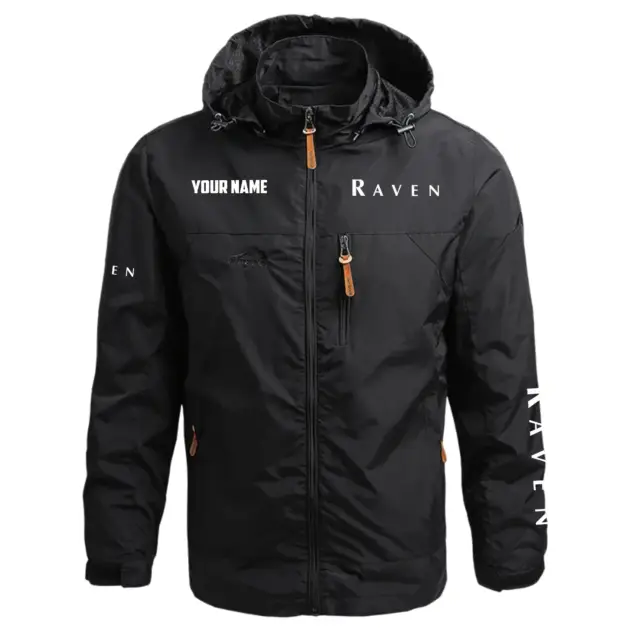 Raven Exclusive Waterproof Outdoor Jacket Detachable Hood OUFAWOJC0819RIZ - Raven Jacket